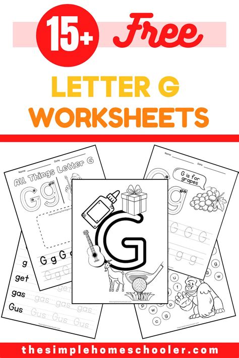 Free Printable Letter G Color Sheets