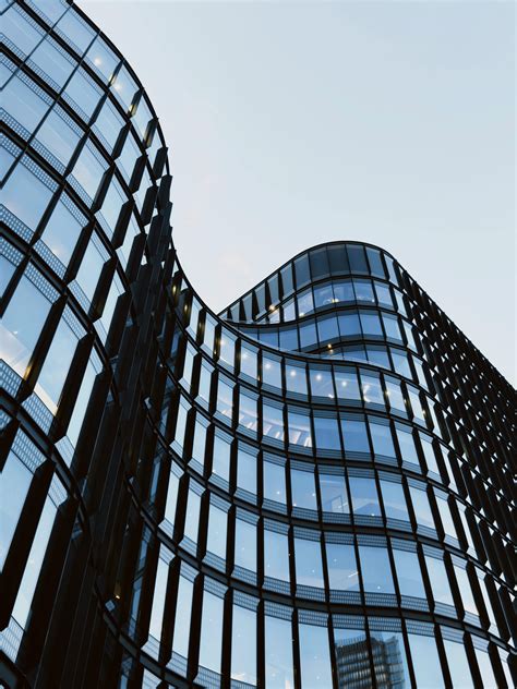 In Curved Glass Facade Buildings