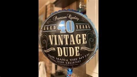 Creative Converting Vintage Dude 50th Birthday 2 Sided Round Mylar