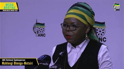 Watch Live Anc Media Briefing On Outcomes Of The National Working Committee And Public