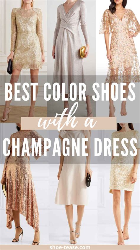 What color shoe to wear with champagne dress - Buy and Slay