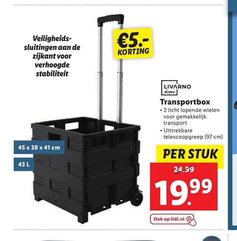 Livarno Home Transportbox Aanbieding Bij Lidl