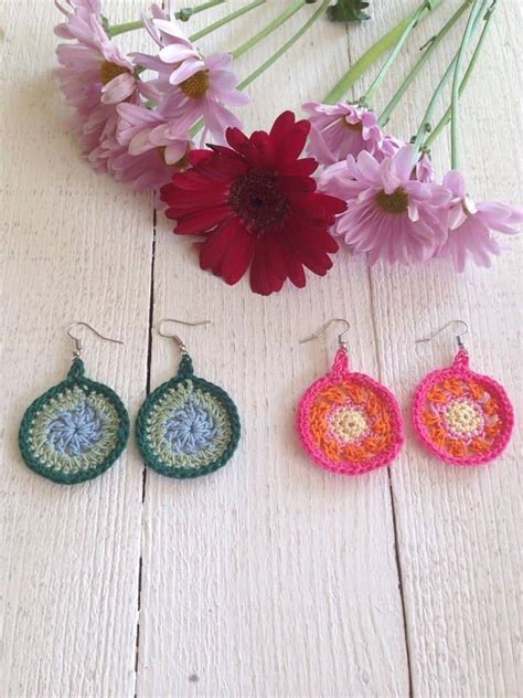 Quick And Easy Crochet Earrings Pattern