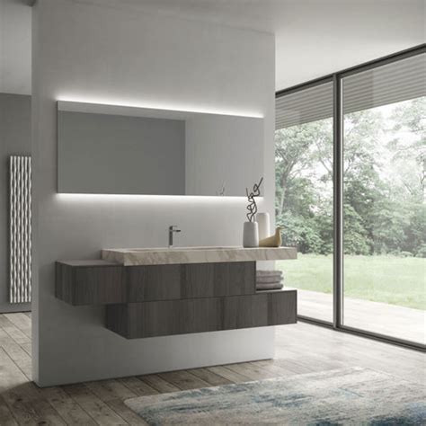 Specchio Da Bagno A Muro DUAL IDEAGROUP Moderno Rettangolare