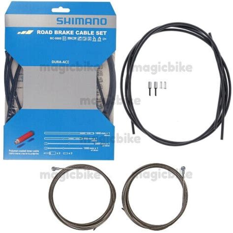 Black Shimano Dura Ace BC 9000 Poly Coated Brake Cable Set NIB EBay