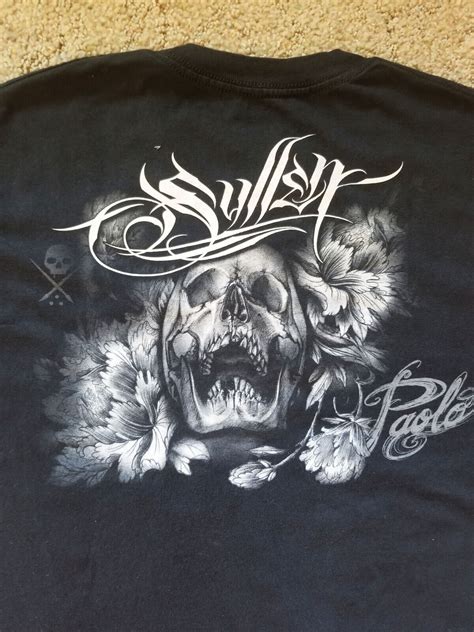 Sullen Art Collective T Shirt Paolo Skulls Color Blac… Gem