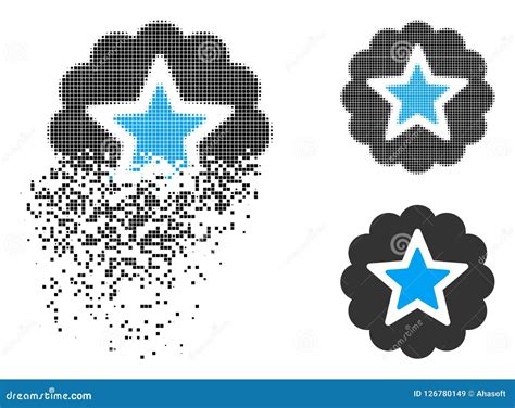 Dissolving Pixel Halftone Premium Icon Stock Vector Illustration Of