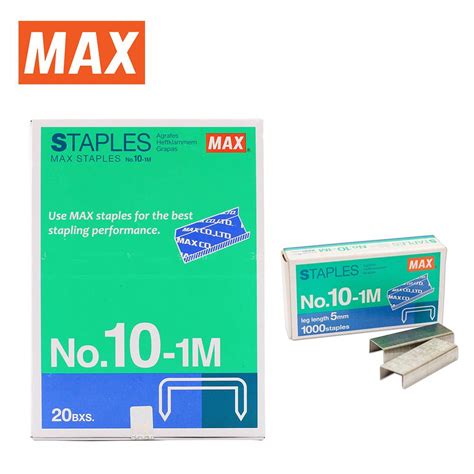 Original MAX Staples No 10 1M Ubat Stapler Stapler Bullet