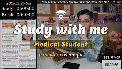 Sat Study With Me Hrs Pomodoro Timer Asmr