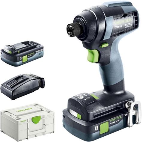 Festool Tid 18 18v 180nm Brushless Impact Driver 2x 4ah High Power