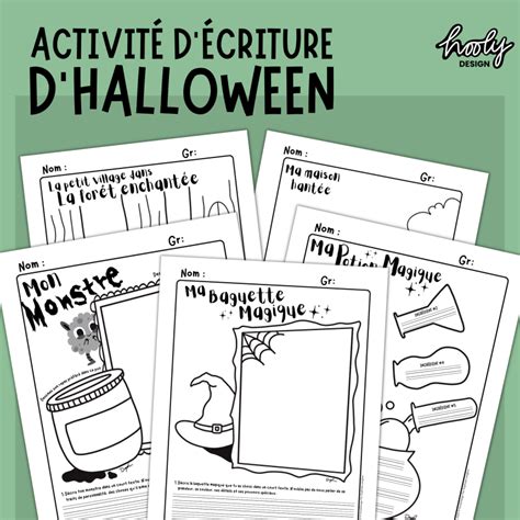 Écriture Activité Halloween