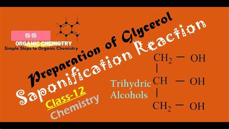 Preparation Of Glycerol From Triglyceride Saponification Reaction