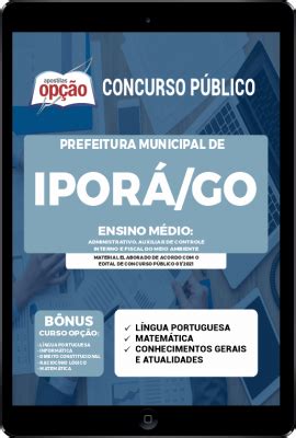 Apostila Prefeitura de Iporá PDF Ensino Médio 2021 Download Apostila