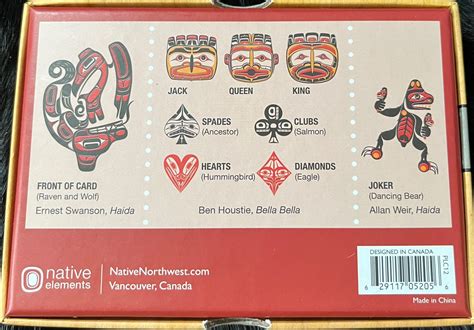 Indigenous Design Playing Cards Ghost Bear Trading Post