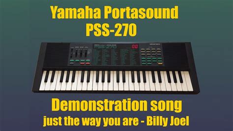 Yamaha Portasound PSS 270 Demonstration Song YouTube