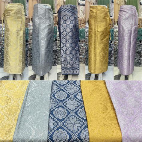 Promo Rok Lilit Kain Songket Bawahan Kebaya Modern Aneka Warna Navy