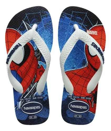 Chinelo Havaianas Infantil Top Marvel Homem Aranha