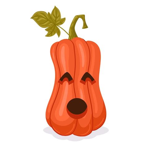 Premium Vector Cartoon Halloween Carved Pumpkin Scary Pumpkin