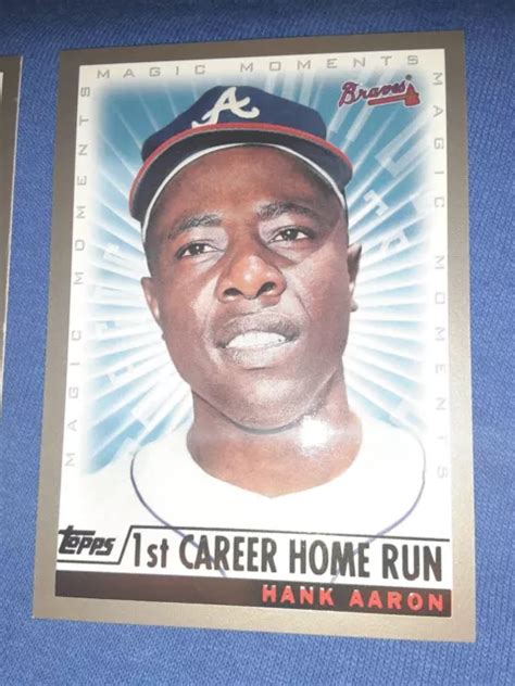 2000 TOPPS 237 Hank Aaron Atlanta Braves 1ère carrière home run HOF