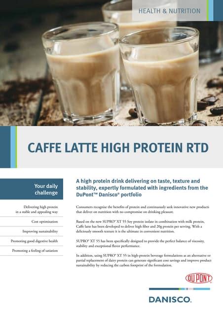 Caffe Latte High Protein Ready To Drink Pdf