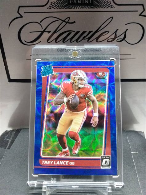 Panini Donruss Optic Trey Lance Rated Rookie Sp Blue Holo