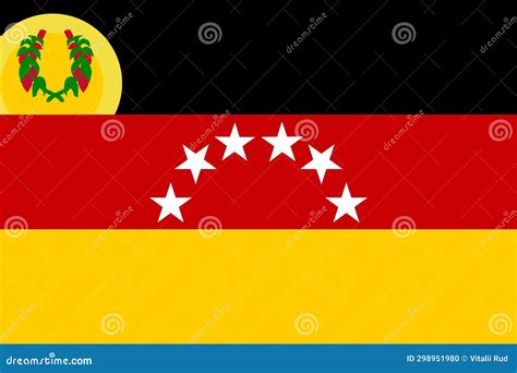 Estado Miranda Flag of Miranda State Stock Illustration - Illustration ...