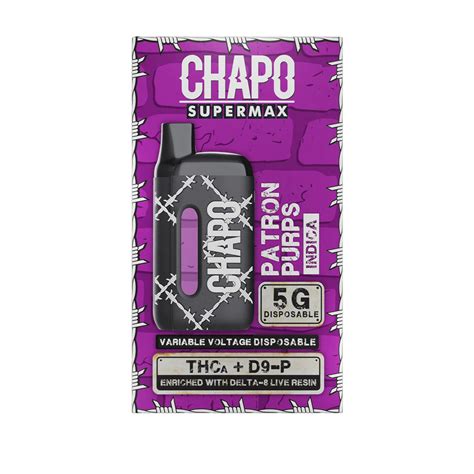 Chapo Extrax Supermax Thca D9 P Live Resin 5g Disposable Vape Pen