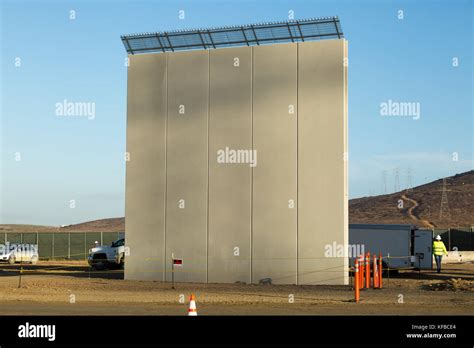 Border Wall Prototypes Stock Photo Alamy