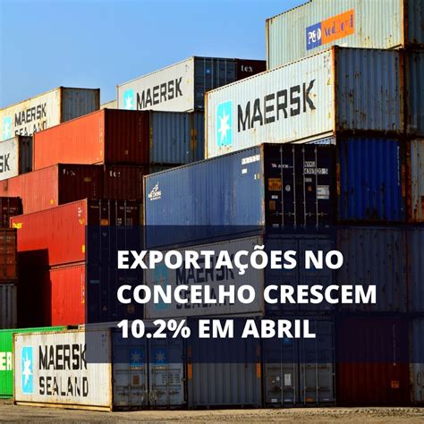 Exportações de concelho cresceram 10 2 em Abril Avepark