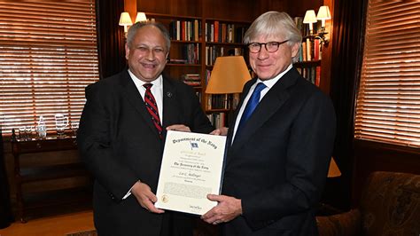 President Bollinger Receives The Navys Distinguished Public Service