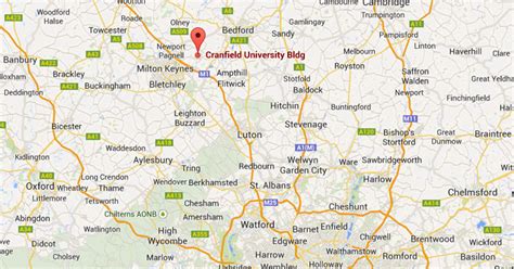 Cranfield University Campus Map