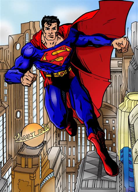 Superman Commission Coloured By Kameleon84 On Deviantart