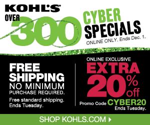 *Last Day* Kohl's Extra 20% Off + NO Minimum FREE Shipping (Spend Your ...