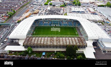 An Aerial View Of The National Stadium At Windsor Park Belfast Home