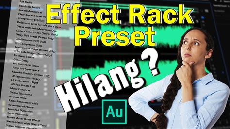 Mengatasi Preset Effect Rack Yang Hilang Di Adobe Audition