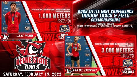 2022 Lec Indoor Track And Field Championships Keene State Individual