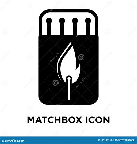 Matchbox Icon Vector Isolated on White Background, Logo Concept Stock Vector - Illustration of ...