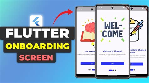 Flutter Onboarding Screen Flow Tutorial Onboarding Screen UI