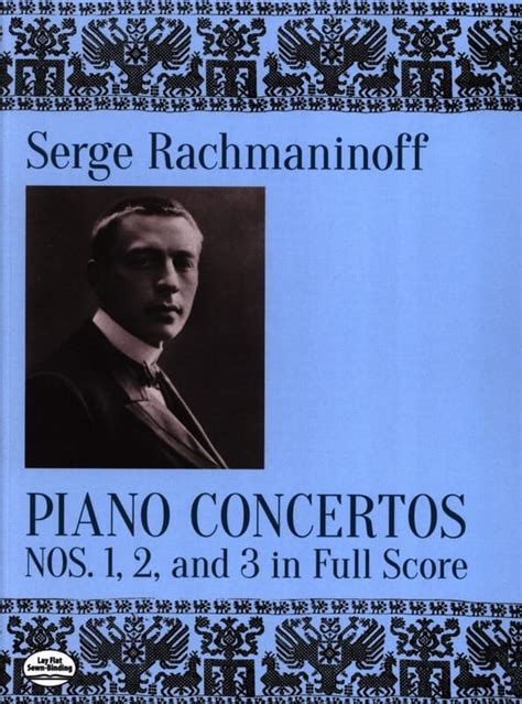 Piano Concertos Nos 1 2 And 3 Sergei Rachmaninov Partition