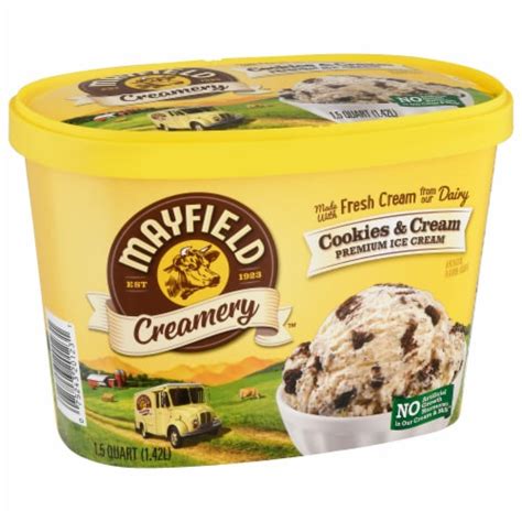 Mayfield Creamery Cookies And Cream Ice Cream Tub 1 5 Qt Frys Food Stores