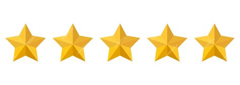 Premium Vector Five Stars Rating Vector Icon