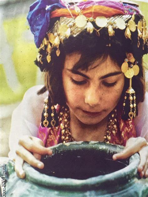 Young Kurdish Girl With Traditional Headgear 1963 Photo By François Xavier Lovat Headgear