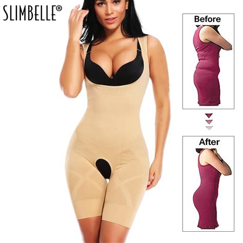 Women Full Body Shaper Seamless Firm Control Faja Waist Cincher