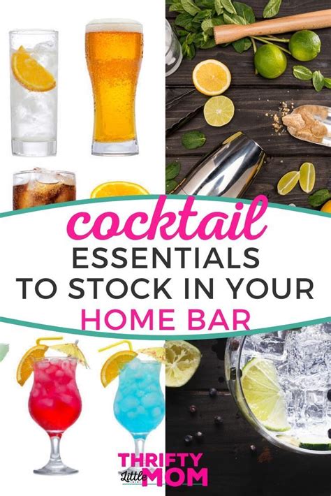 Must Have Cocktail Ingredients for Every Home Bar | Cocktail essentials ...