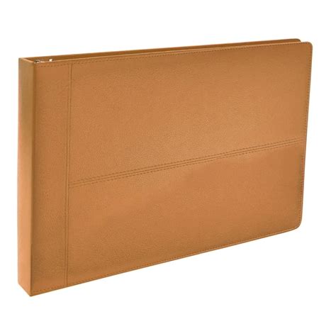 7 Ring Executive Check Binder with Zipper Pouch, Textured Premium ...