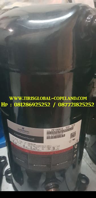 Jual Compressor Copeland Scroll ZR108KCE TFD 522 Oleh PT Tiris Global