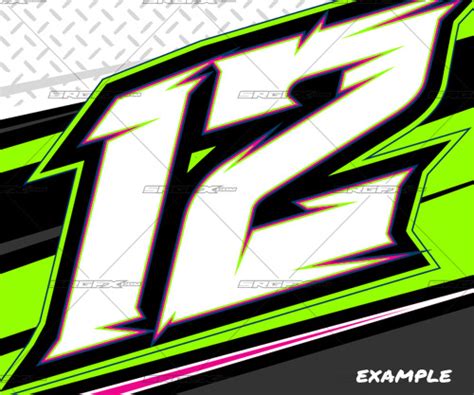 13 Thick Racing Number Font Images - Race Car Number Fonts, Race Car Graphic Numbers Fonts and ...