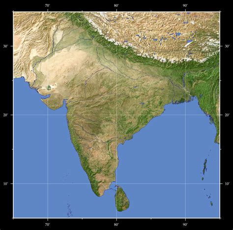 India Earth Map