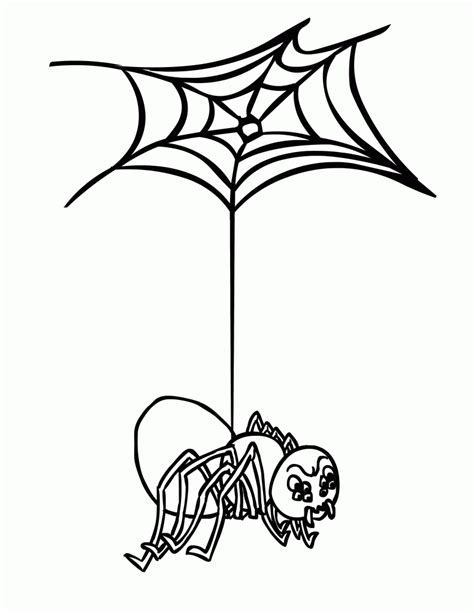 Free Printable Spider Web Coloring Pages For Kids