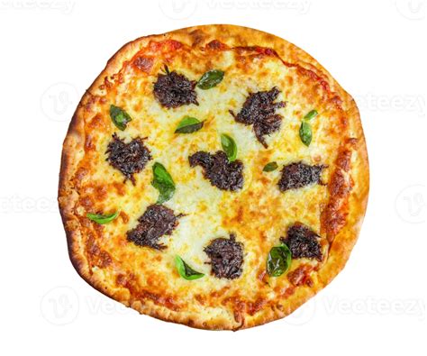 Pizza With Cheese Isolated On A Transparent Background Margherita